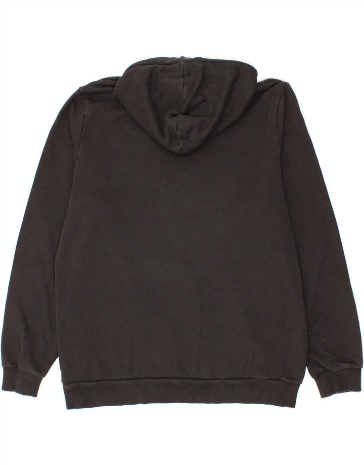 PUMA Mens Graphic Hoodie Jumper Large Black Cotton Vintage Puma and Second-Hand Puma from Messina Hembry 