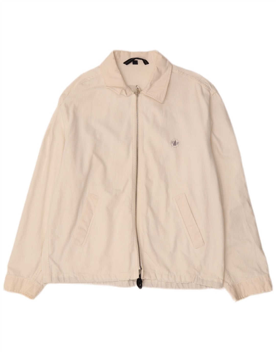 Giubbotto bomber da uomo MURPHY & NYE UK 40 grande cotone bianco