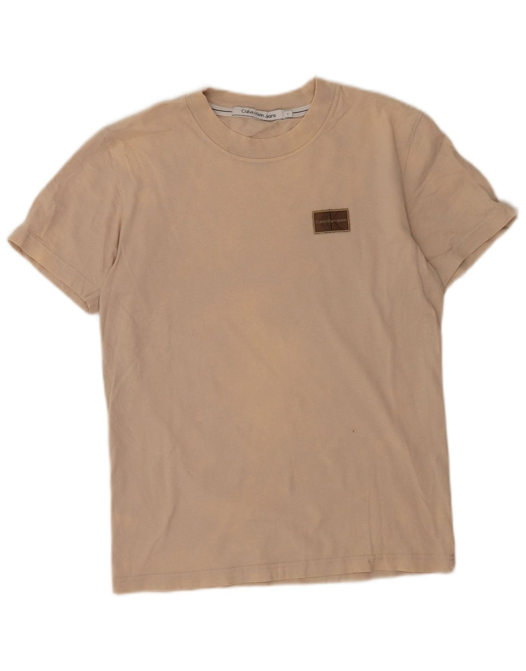 Maglietta da uomo Calvin Klein Jeans Top piccola Beige