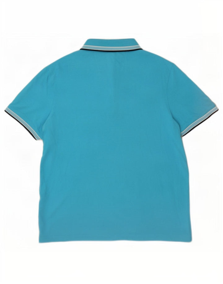 Polo da uomo Hugo Boss 4XL in cotone blu
