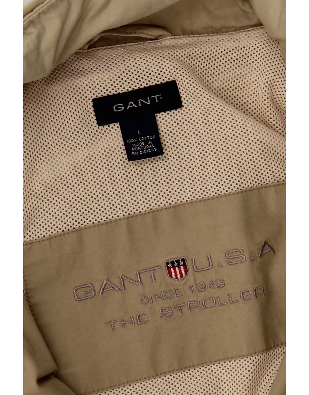 GANT Giacca multiuso con cappuccio da uomo UK 40 Large Beige Cotton