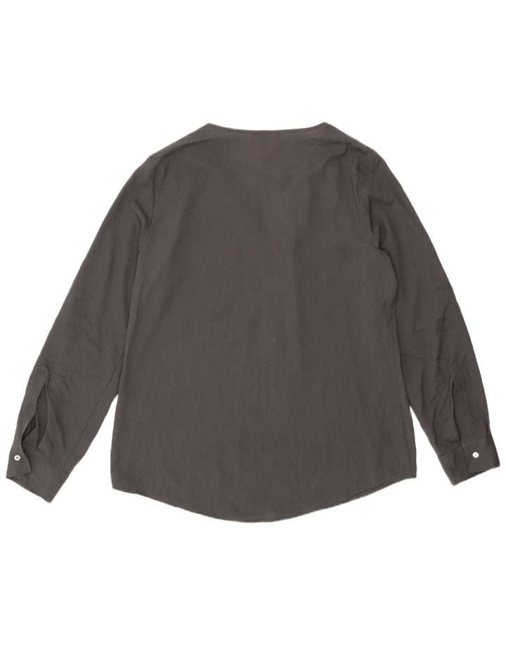 Camicetta a maniche lunghe da donna Calvin Klein Top UK 14 Poliestere grigio medio
