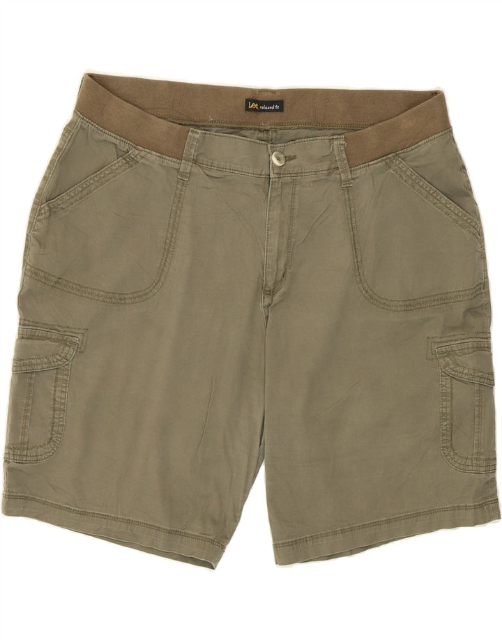 LEE Womens Relaxed Fit Cargo Shorts 2XL W40 Beige Cotton Vintage Lee and Second-Hand Lee from Messina Hembry 