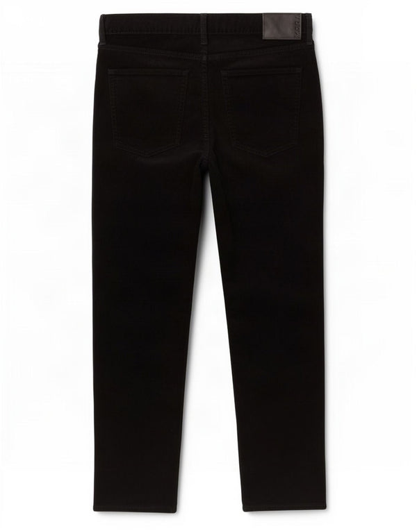 Pantaloni dritti in velluto a coste da uomo Marks & Spencer W40 L29 cotone nero