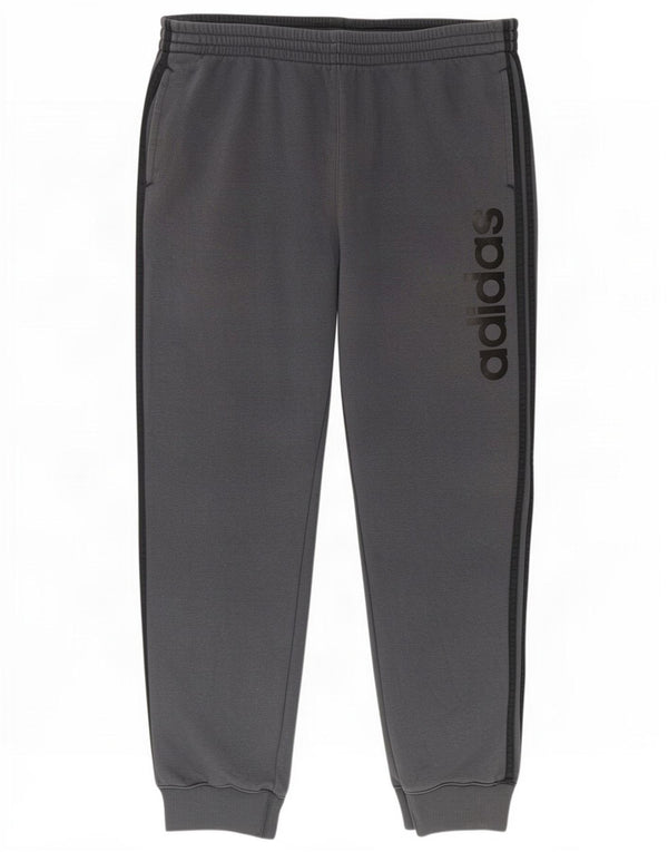 Pantaloni da tuta Adidas Climalite Graphic da uomo Joggers XL in cotone grigio