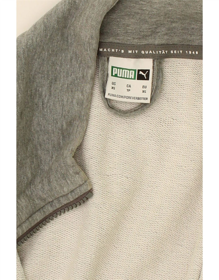 PUMA Mens Tracksuit Top Jacket XS Grey Colourblock Cotton Vintage Puma and Second-Hand Puma from Messina Hembry 