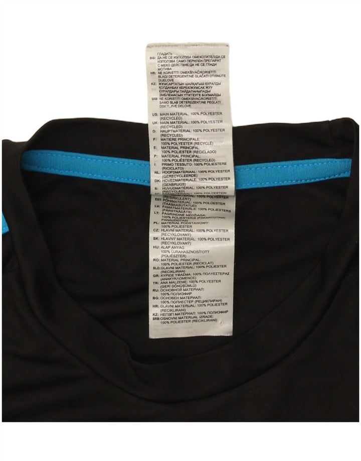 T-shirt da uomo Adidas Top Small nera in poliestere