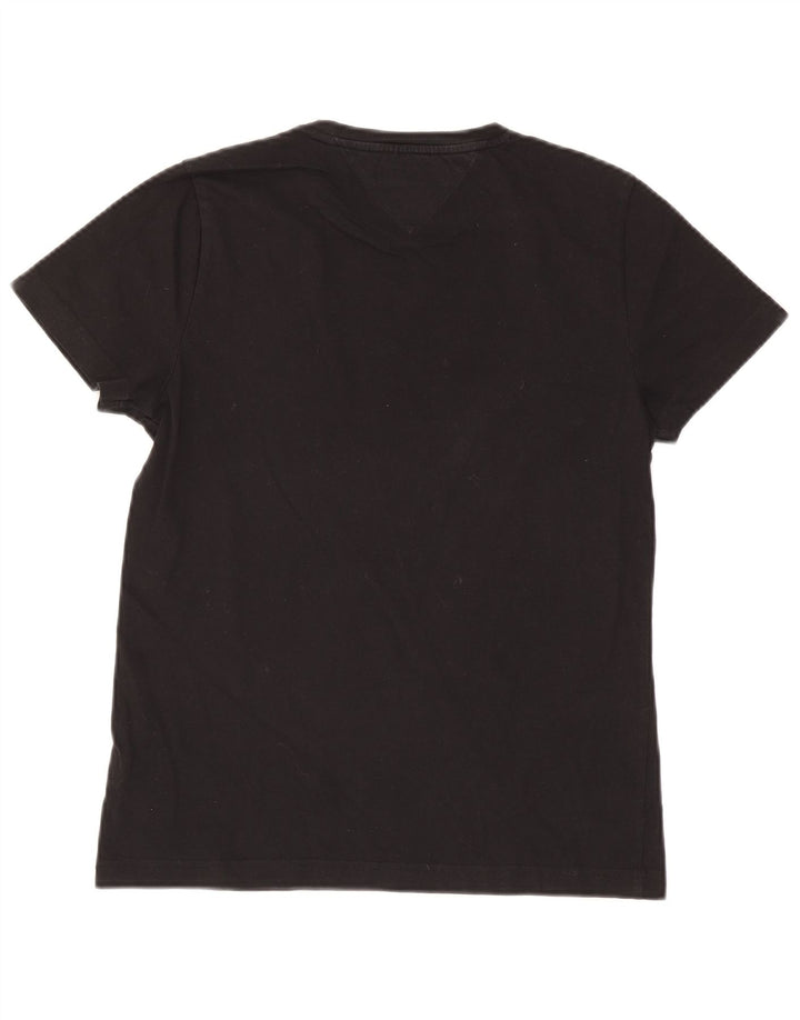 T-shirt da uomo Tommy Hilfiger Top piccola in cotone nero