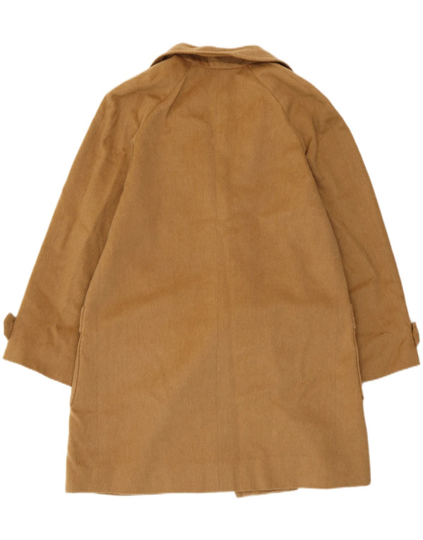 Cappotto doppiopetto vintage da donna UK 14 Beige medio