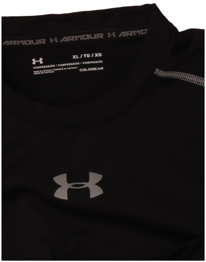 Maglia a compressione da uomo Under Armour manica lunga XL nera