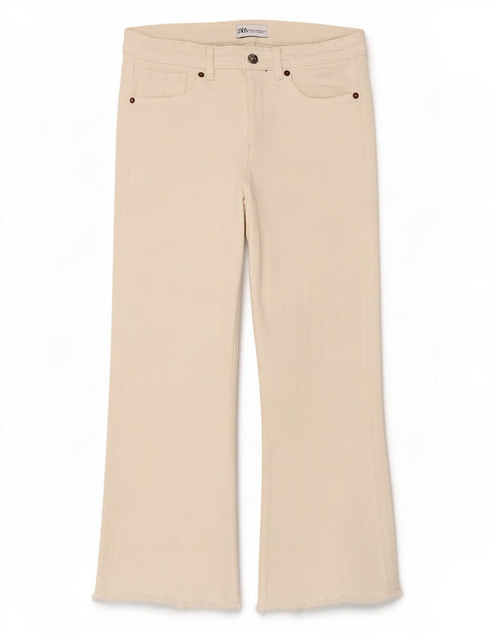 Jeans corti da donna Zara EU 40 medi W30 L23 bianchi