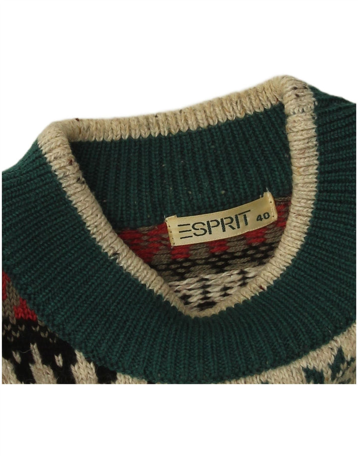 Maglione maglione girocollo da donna Esprit EU 40 Fair Isle medio multicolore