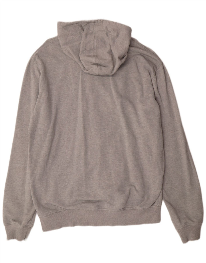 Maglione con cappuccio e zip grafica da uomo Replay 2XL in cotone grigio