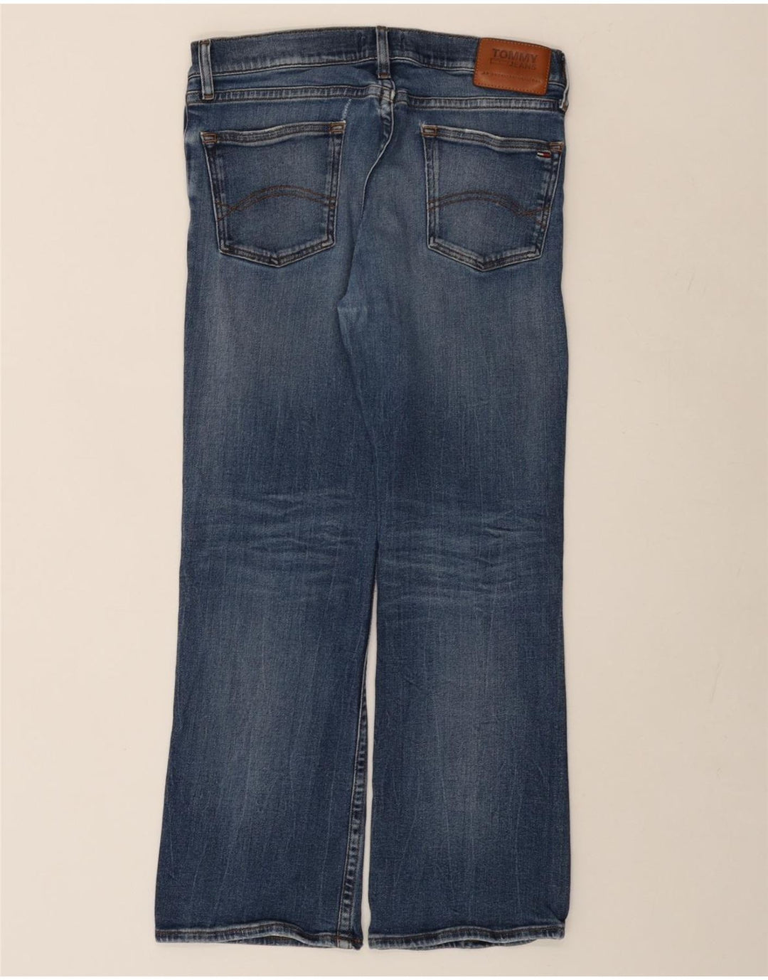 TOMMY HILFIGER Jeans bootcut da uomo W32 L30 cotone blu