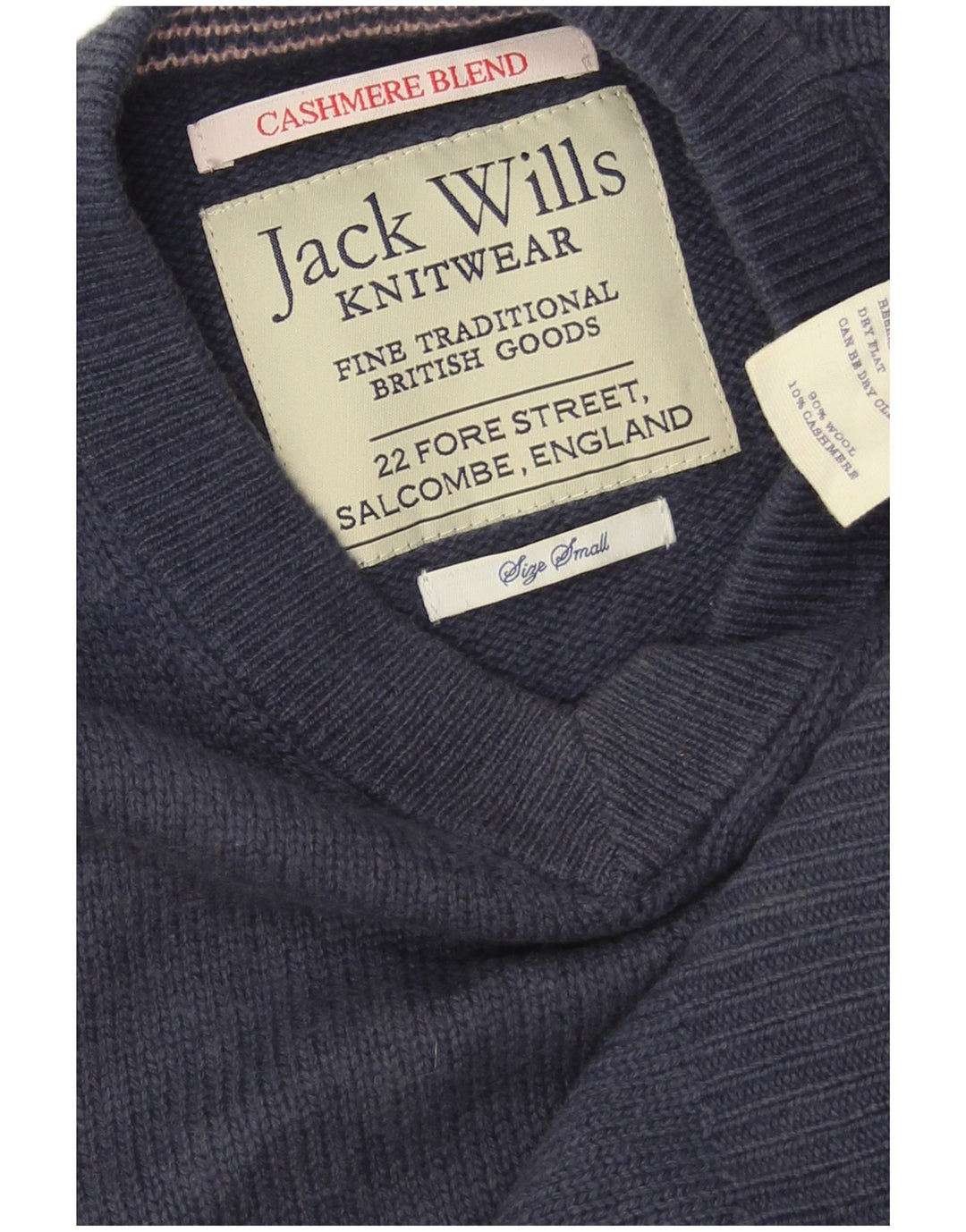 JACK WILLS Canotta da uomo Canotta piccola in lana blu navy