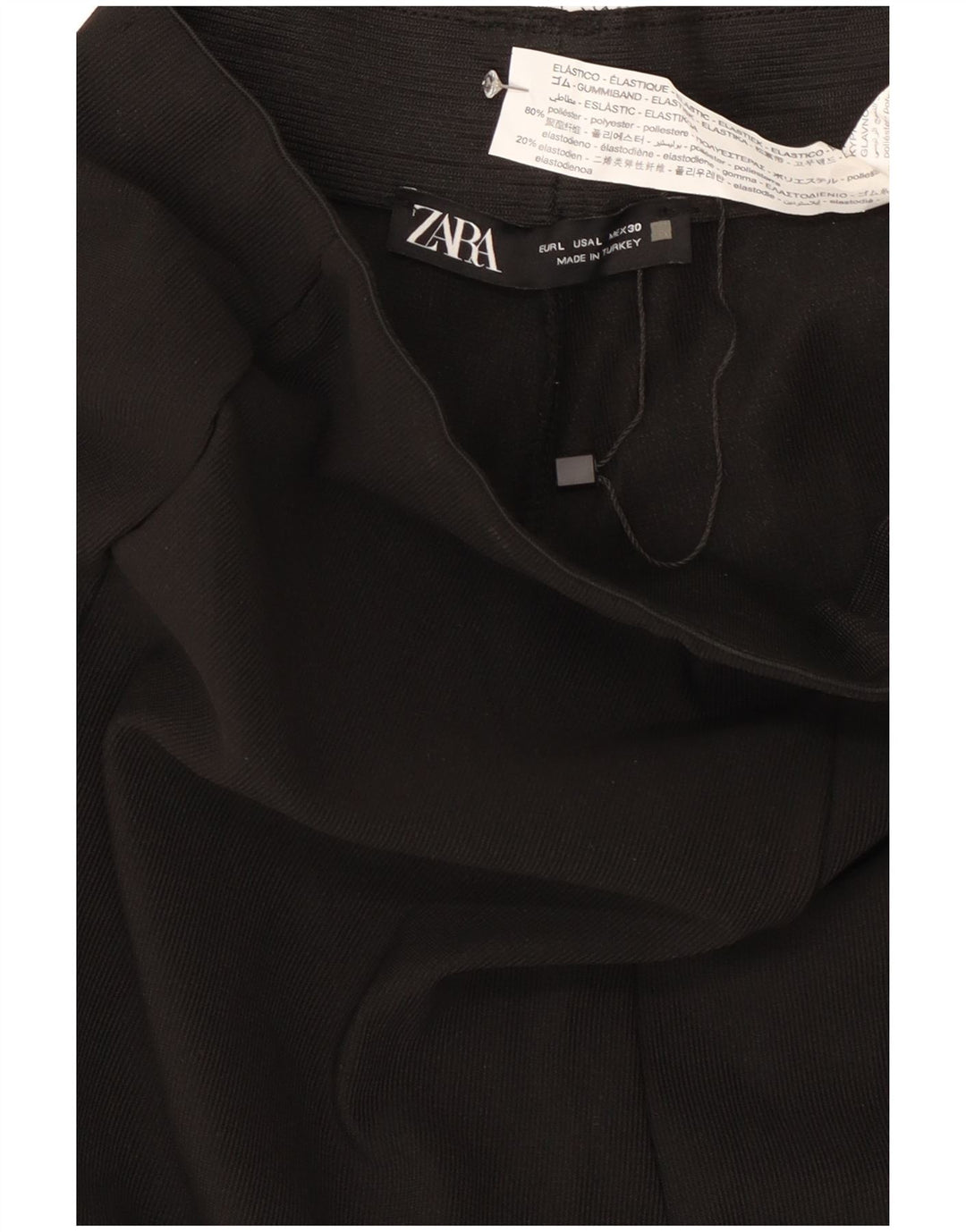 Leggings Zara da donna UK 16 grande poliestere nero