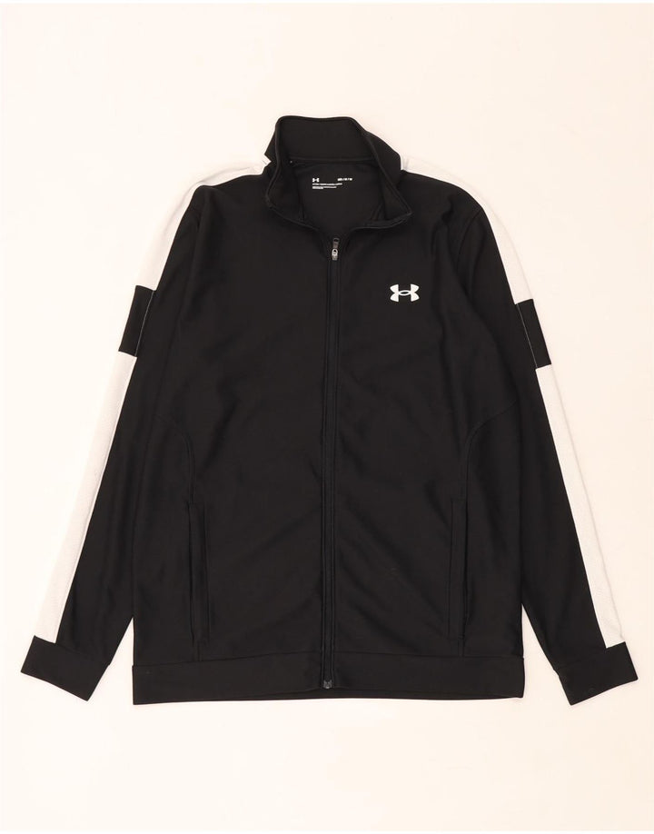 Giacca da tuta da uomo Under Armour, poliestere color block medio nero