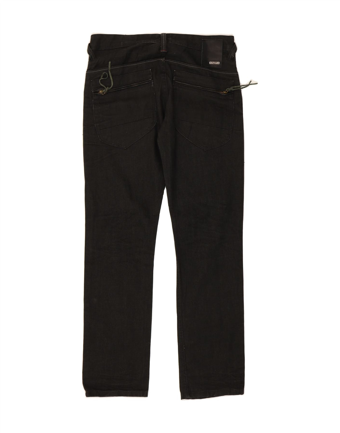 JACK & JONES Mens Straight Jeans W32 L34 Black Cotton Vintage Jack & Jones and Second-Hand Jack & Jones from Messina Hembry 
