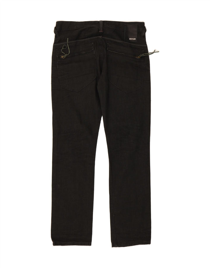 JACK & JONES Mens Straight Jeans W32 L34 Black Cotton Vintage Jack & Jones and Second-Hand Jack & Jones from Messina Hembry 