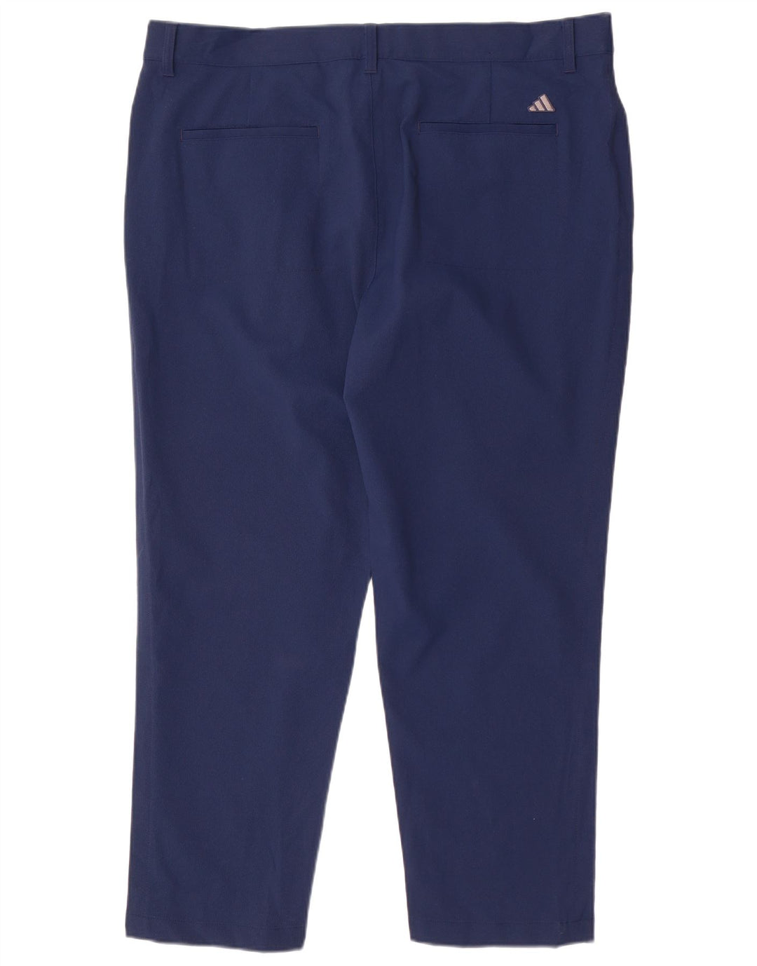 Pantaloni chino pegged da uomo Adidas W38 L28 poliestere blu navy