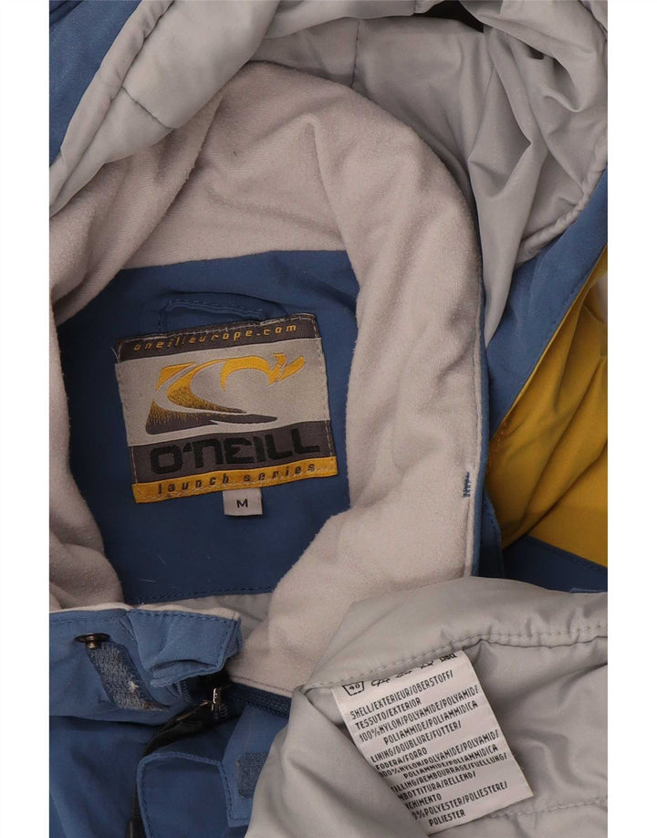 Giacca da sci con cappuccio grafico da uomo O'Neill UK 38 Nylon color block blu medio