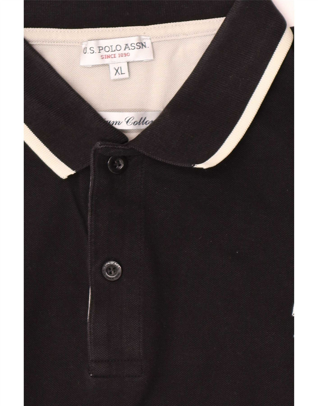 Polo Assn. degli Stati Uniti Camicia da uomo XL nera