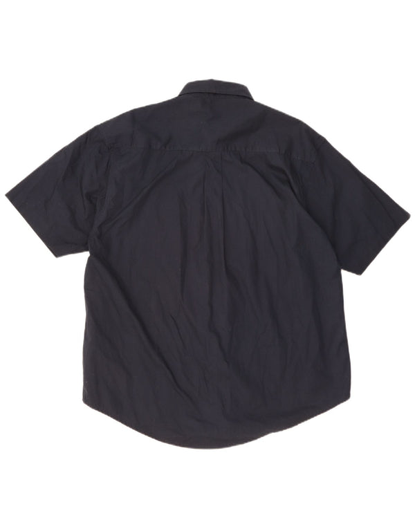 Camicia a maniche corte da uomo LOTTO XL in cotone blu navy