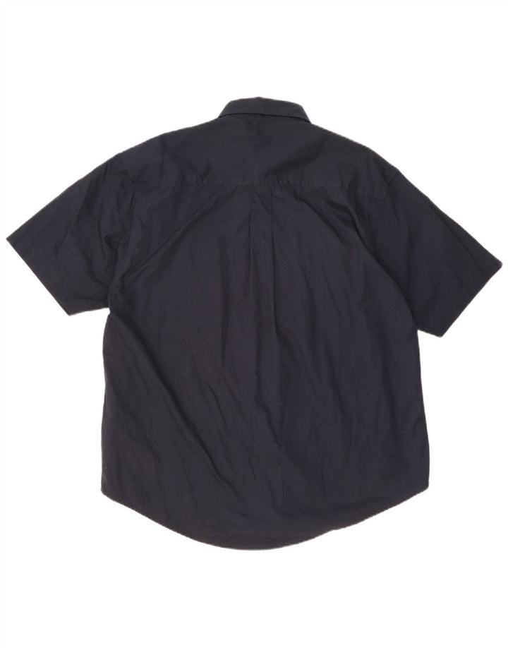 Camicia a maniche corte da uomo LOTTO XL in cotone blu navy