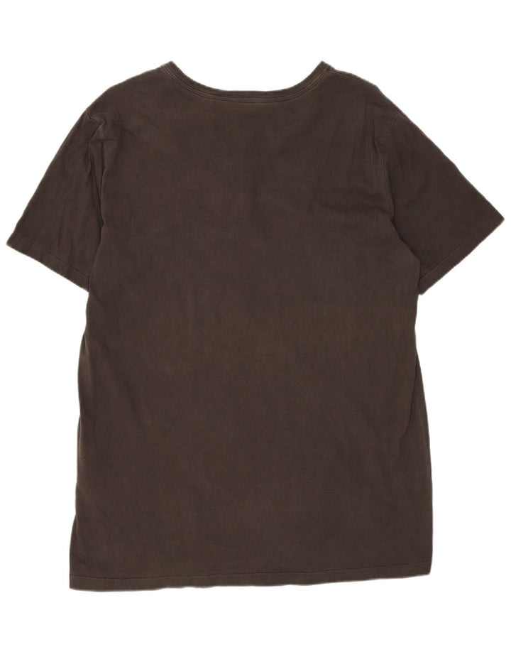 Maglietta da uomo QUIKSILVER Top in cotone marrone medio