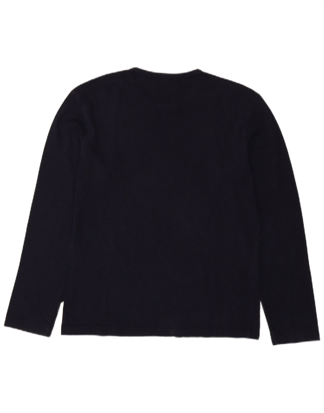 Calvin Klein Maglietta grafica da uomo a maniche lunghe in cotone blu navy medio