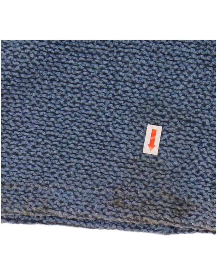 WEIRD FISH Felpa da donna Maglione UK 14 Cotone blu medio