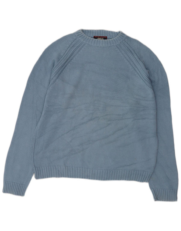 Maglione maglione girocollo da uomo Rifle XL in cotone blu