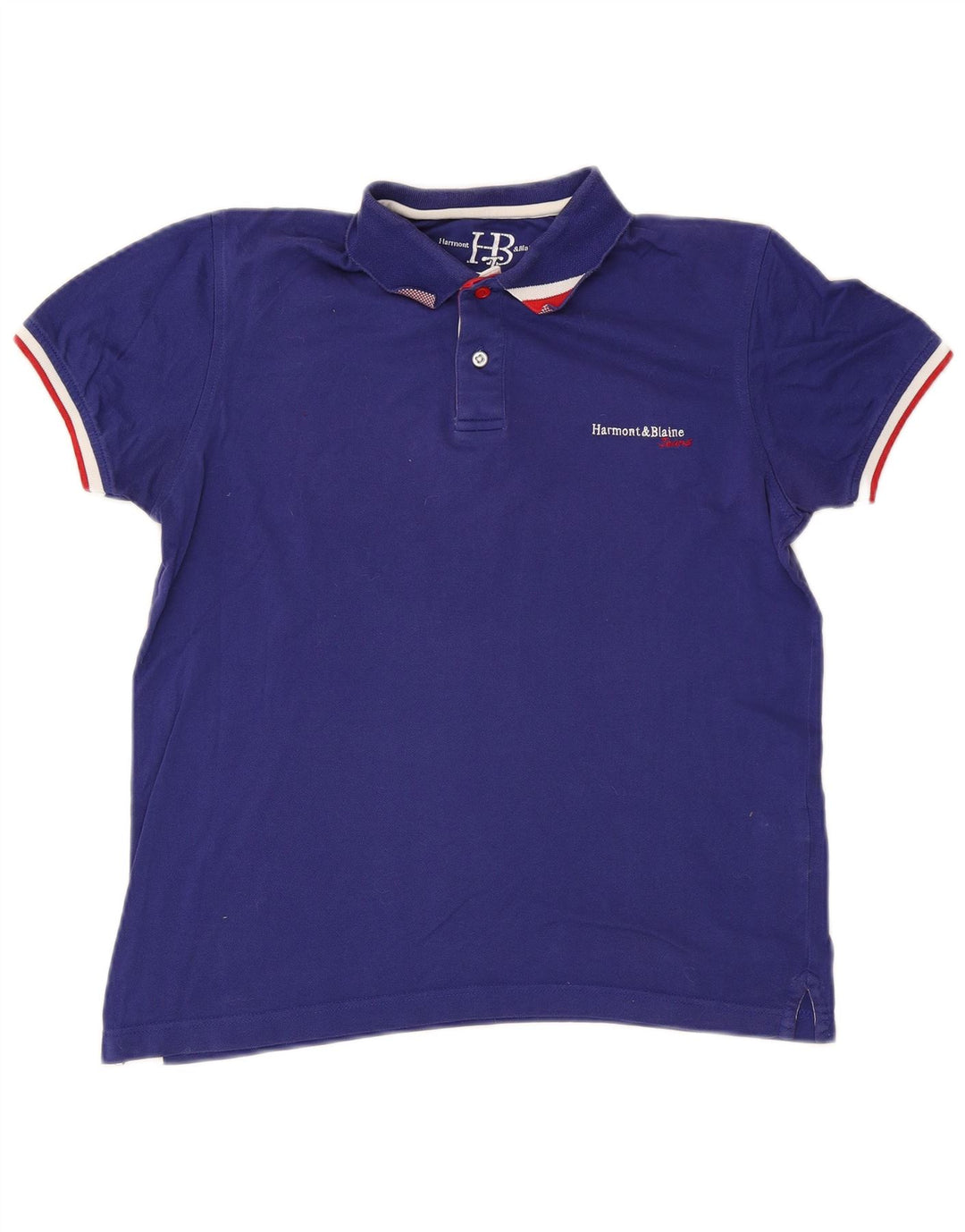 Polo da uomo Harmont & Blaine piccola in cotone blu