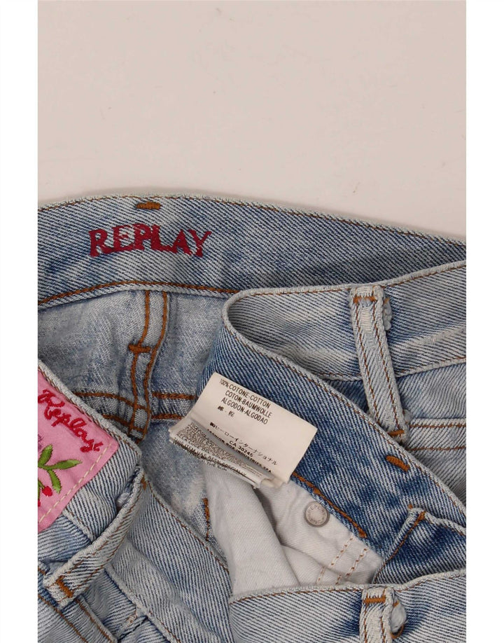 Jeans svasati da donna Replay W25 L30 cotone blu