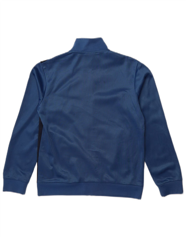 DIADORA Boys Graphic Tracksuit Top Jacket 9-10 Years Large Blue Polyester