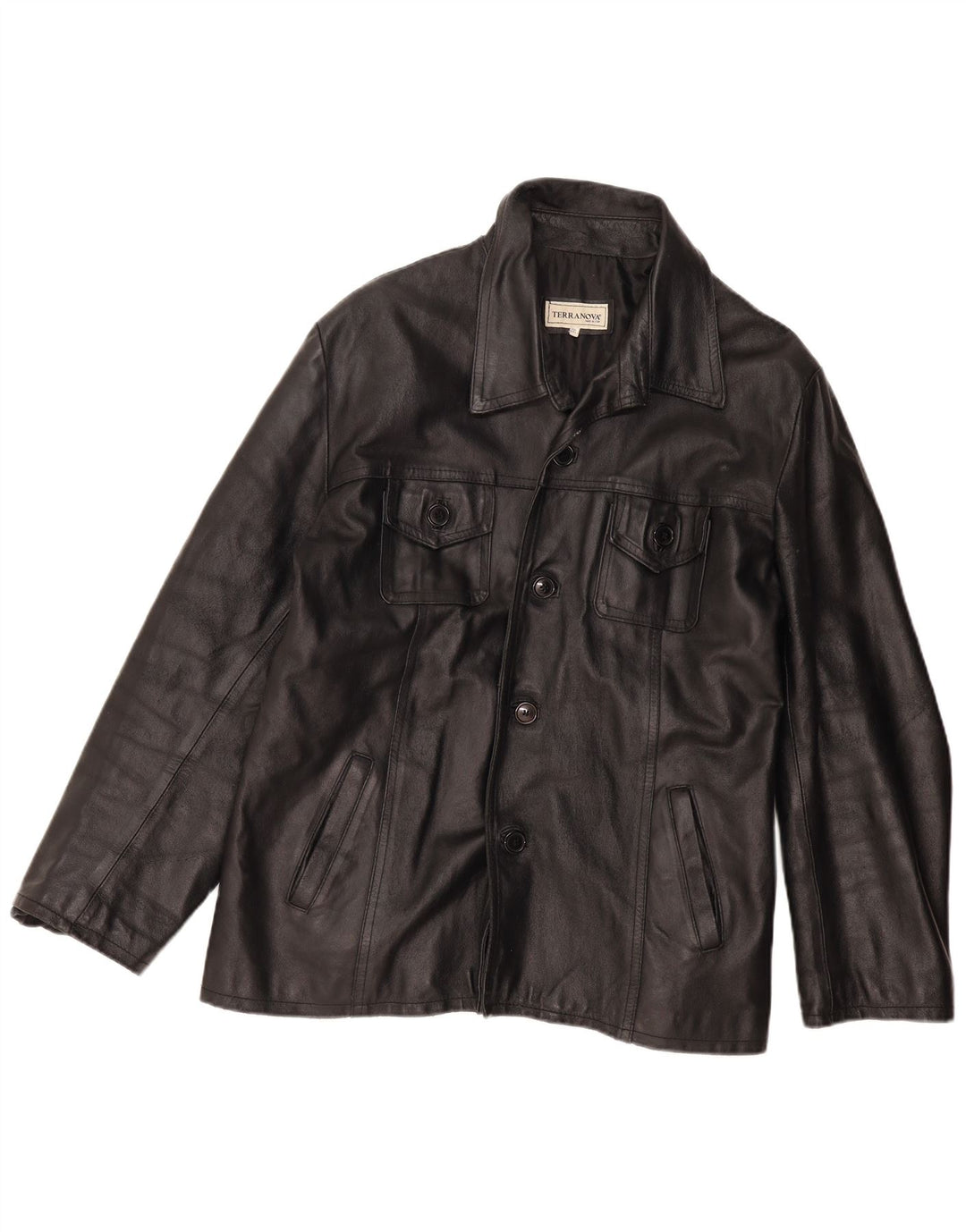 Giacca in pelle da donna Terranova UK 20 2XL Nera