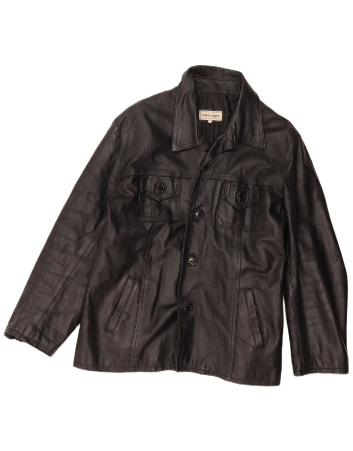 Giacca in pelle da donna Terranova UK 20 2XL Nera