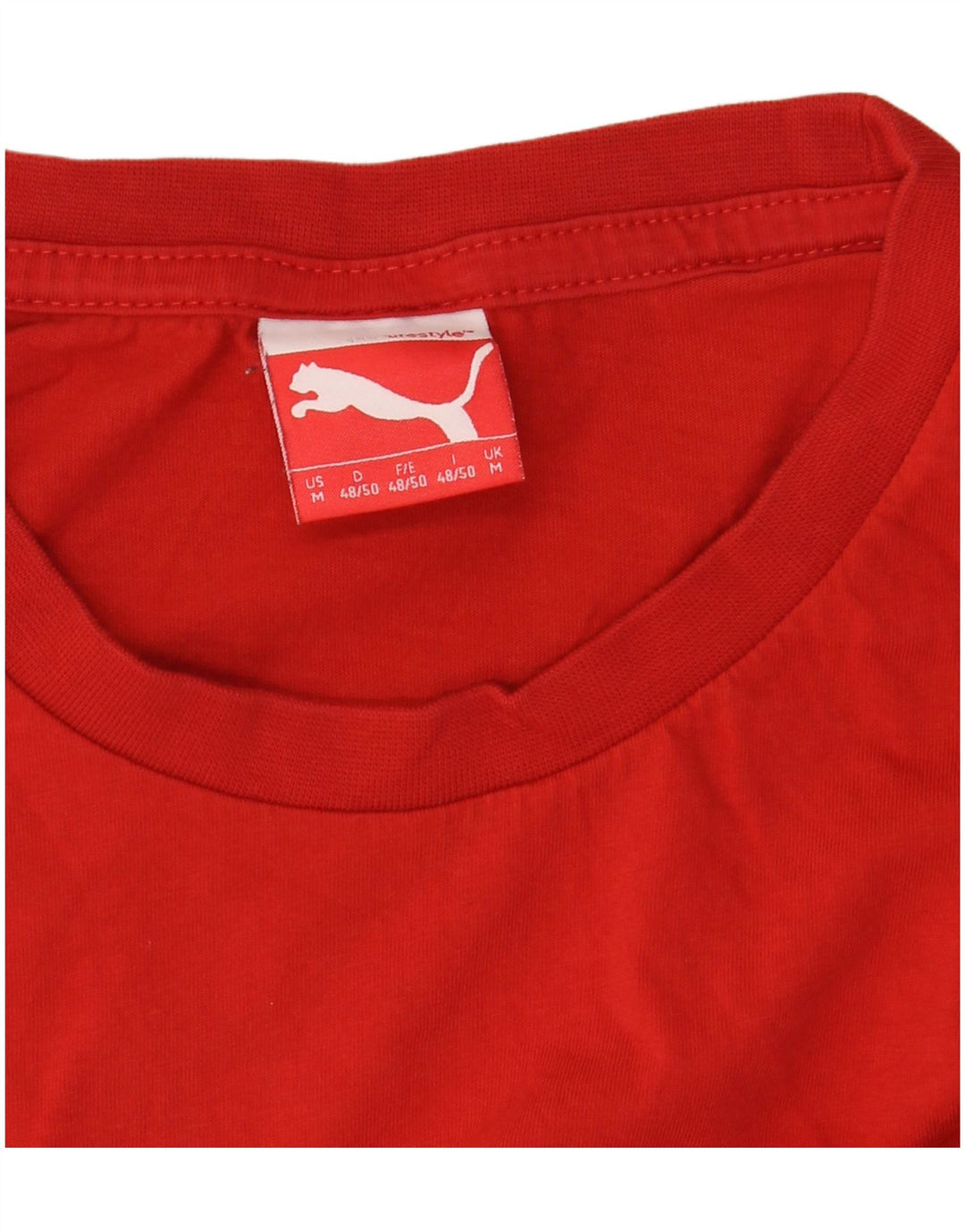 PUMA Mens T-Shirt Top Medium Red
