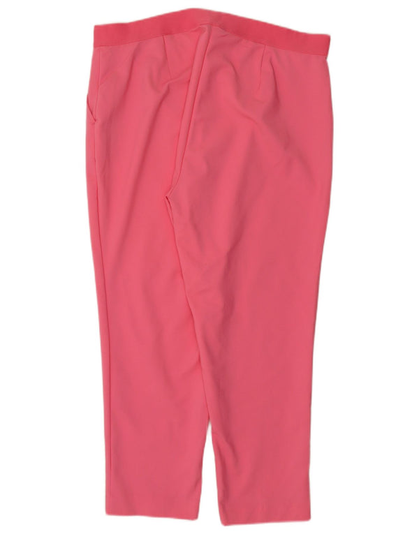 Pantaloni corti slim da donna Marks & Spencer UK 18 XL W38 L25 Cotone rosa