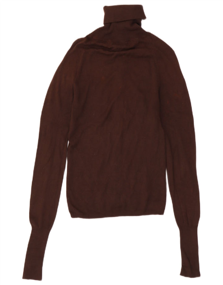 Maglione cardigan da donna Zara UK 8 piccolo rayon marrone