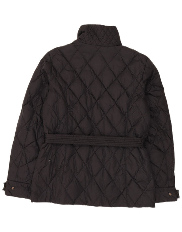 Giacca trapuntata da donna Diadora UK 14 media nera