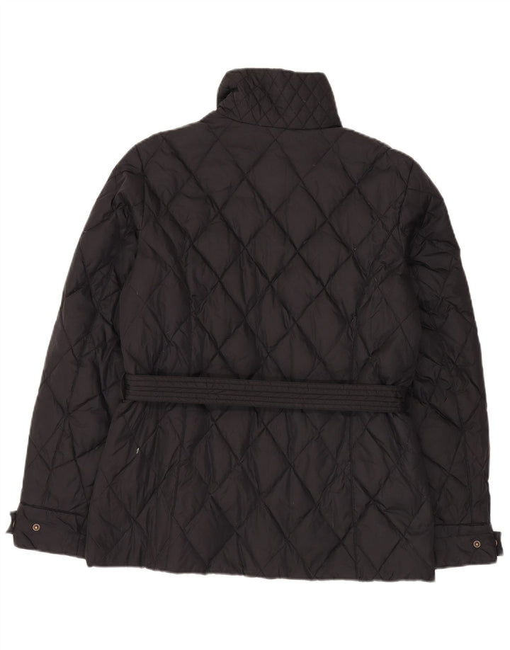 Giacca trapuntata da donna Diadora UK 14 media nera