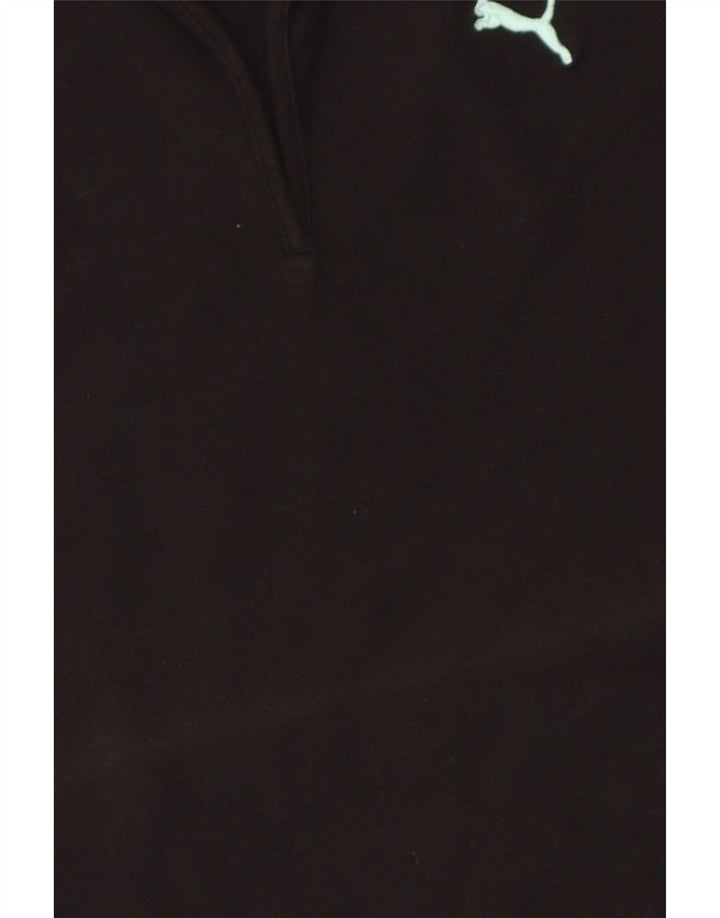 Polo da donna Puma UK 10 piccola in cotone nero
