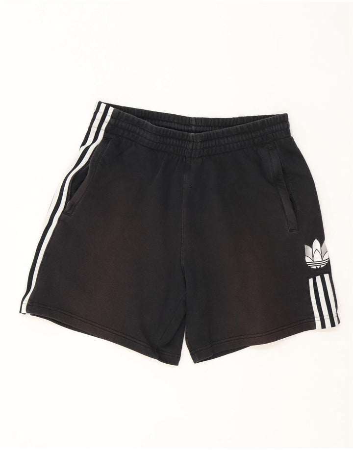 Pantaloncini sportivi da uomo Adidas grandi in cotone nero