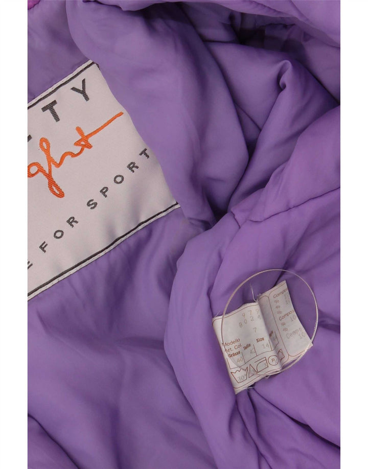 Tuta da sci da donna Ninety Eight UK 14 Medium Purple Colourblock retrò