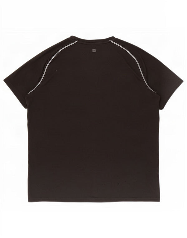 Mountain Warehouse Mens T-Shirt Top Large Black Polyester