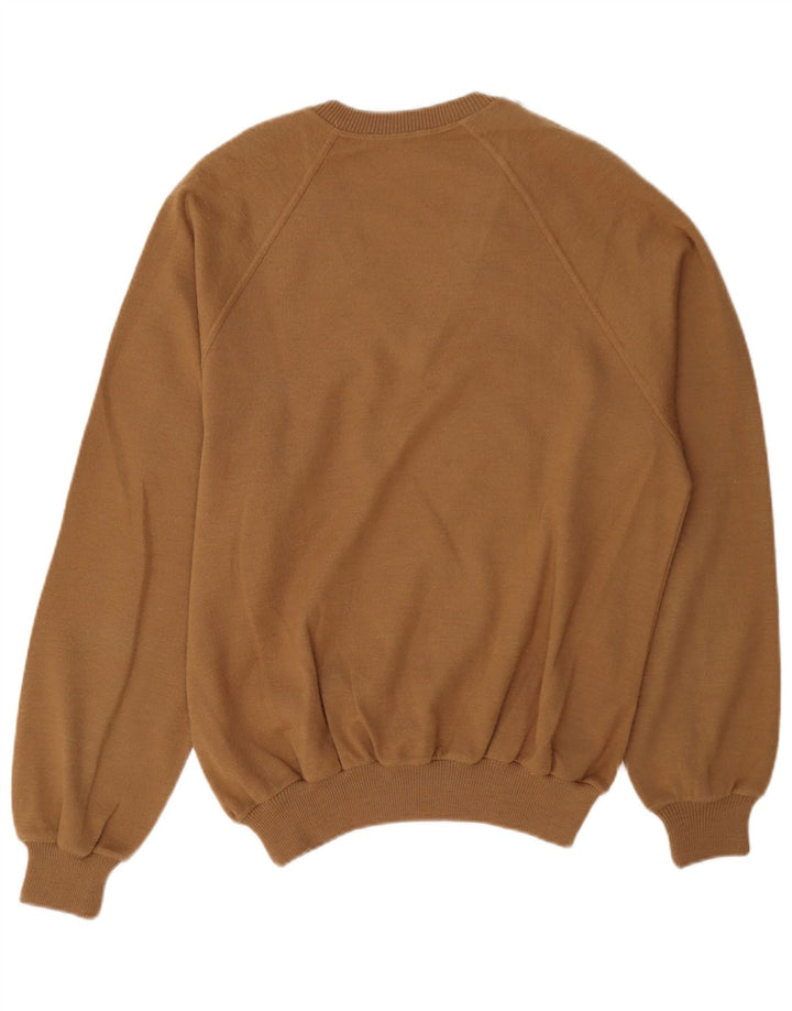 Maglione maglione con scollo a V da uomo Cagi beige medio