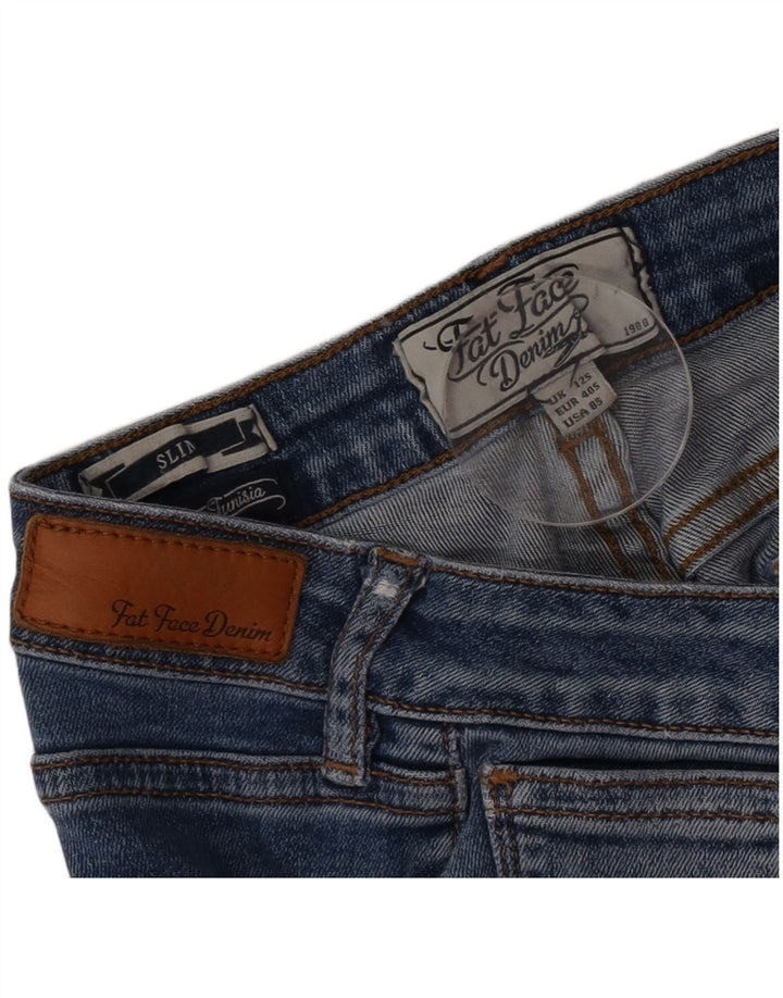 Jeans slim da donna Fat Face UK 12 medio W32 L28 cotone blu