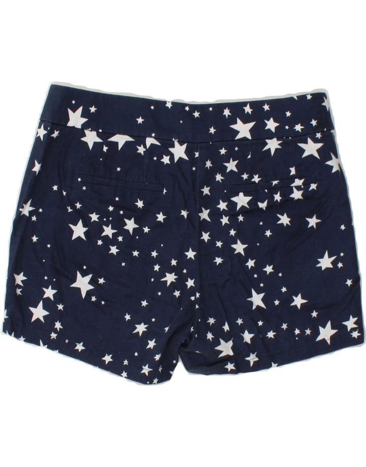 J. CREW Womens Abstract Pattern Chino Shorts US 0 XS W28  Navy Blue Cotton Vintage J. Crew and Second-Hand J. Crew from Messina Hembry 