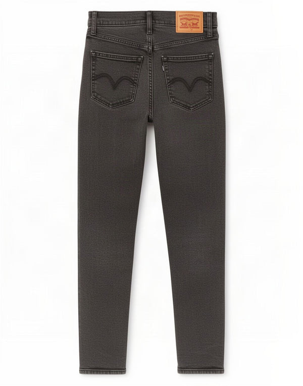 Levi's Womens Tapered Jeans W25 L27 Grey Cotton